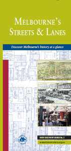 Melbourne's Streets & Lanes Brochure Cover for Melbourne's Streets & Lanes