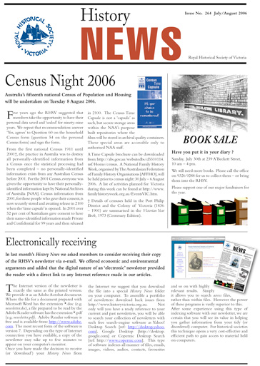 Front Cover of History News Issue 264