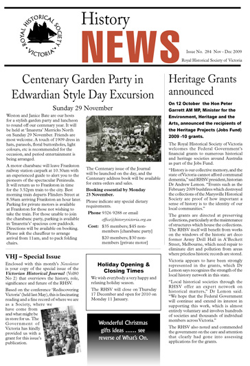 Front Cover of History News Issue 284