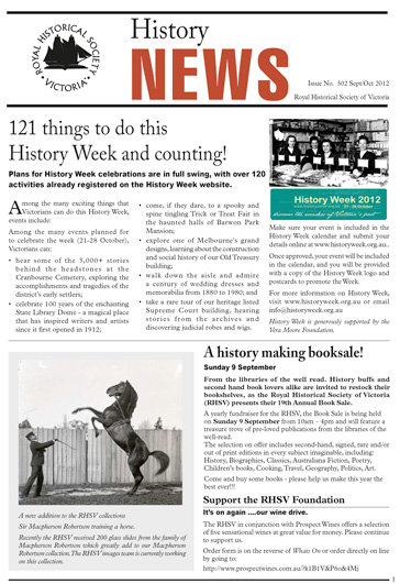 Front Cover of History News Issue 302