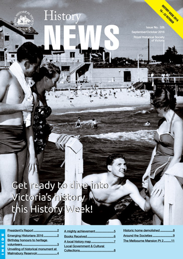 Front Cover of History News Issue 326