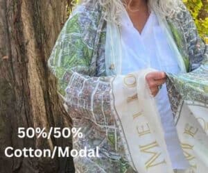 The Melbourne Map - 50% Cotton 50% Modal Scarf