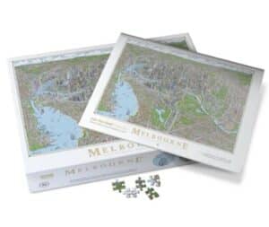 The Melbourne Map - 1000 Piece Jigsaw Puzzle