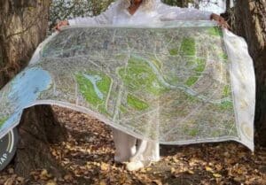 The Melbourne Map - 100% Silk Scarf