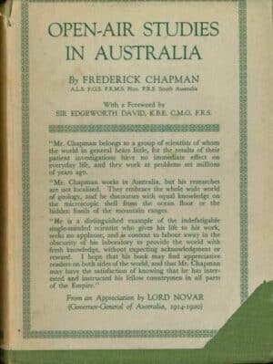 Open-Air Studies in Australia by Frederick Chapman (Second Hand Book)